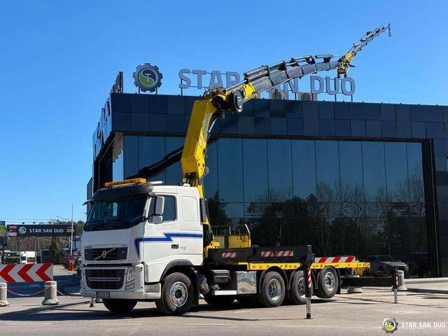 Volvo FH 520 8x4 HMF ODIN K6 EURO 5 FLY JIB Crane - משאית צד נופל/ שטוחה, משאית מנוף: תמונה 1 Volvo FH 520 8x4 HMF ODIN K6 EURO 5 FLY JIB Crane - משאית צד נופל/ שטוחה, משאית מנוף: תמונה 1