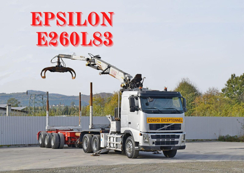 Volvo FH 520 * EPSILON E260L83 * Anhänger /6x4 - משאית עץ, משאית מנוף: תמונה 1 Volvo FH 520 * EPSILON E260L83 * Anhänger /6x4 - משאית עץ, משאית מנוף: תמונה 1