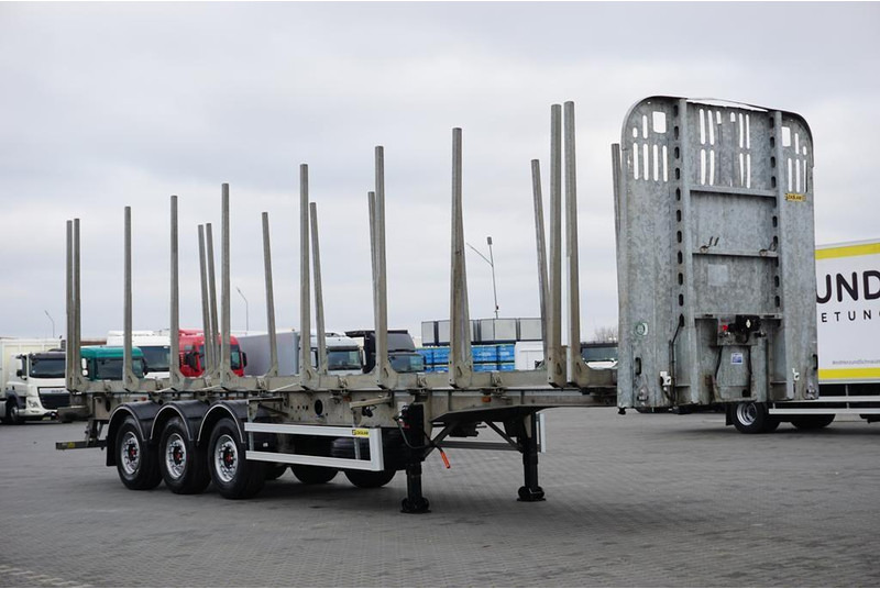 Zaslaw KŁONICOWA / DO DREWNA / WAGA 6 400 KG / OŚ PODNOSZONA - קרון נגרר לעץ: תמונה 1 Zaslaw KŁONICOWA / DO DREWNA / WAGA 6 400 KG / OŚ PODNOSZONA - קרון נגרר לעץ: תמונה 1