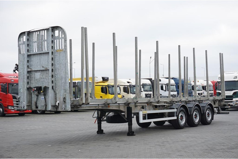 Zaslaw KŁONICOWA / DO DREWNA / WAGA 6 400 KG / OŚ PODNOSZONA - קרון נגרר לעץ: תמונה 2 Zaslaw KŁONICOWA / DO DREWNA / WAGA 6 400 KG / OŚ PODNOSZONA - קרון נגרר לעץ: תמונה 2