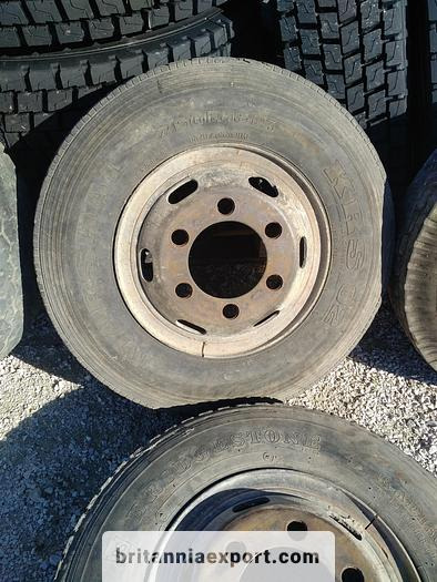 4 x used 7.50-16 LT tyres on 6 studs rims for Toyota Dyna 300 - חבילת גלגלים וצמיגים: תמונה 4 4 x used 7.50-16 LT tyres on 6 studs rims for Toyota Dyna 300 - חבילת גלגלים וצמיגים: תמונה 4