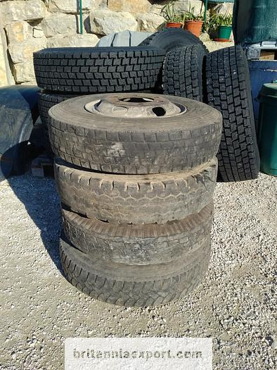 4 x used 7.50-16 LT tyres on 6 studs rims for Toyota Dyna 300 - חבילת גלגלים וצמיגים: תמונה 2 4 x used 7.50-16 LT tyres on 6 studs rims for Toyota Dyna 300 - חבילת גלגלים וצמיגים: תמונה 2