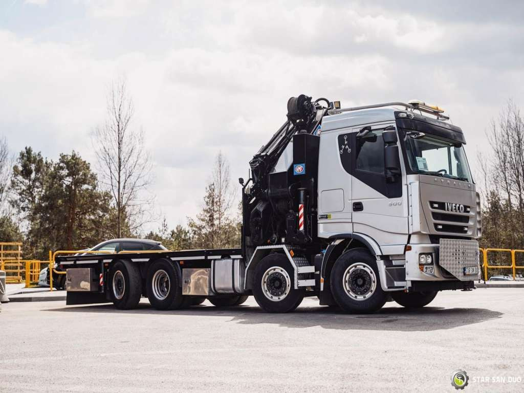 משאית מנוף Iveco  STRALIS AS320S50Y 8x2 HMF 8520-0K6 FLY JIB Winc: תמונה 13