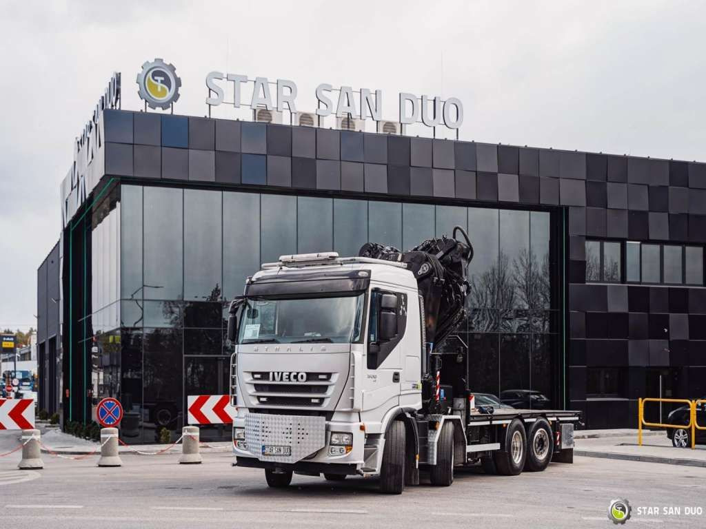 Iveco STRALIS AS320S50Y 8x2 HMF 8520-0K6 FLY JIB Winc - משאית מנוף: תמונה 5 Iveco STRALIS AS320S50Y 8x2 HMF 8520-0K6 FLY JIB Winc - משאית מנוף: תמונה 5