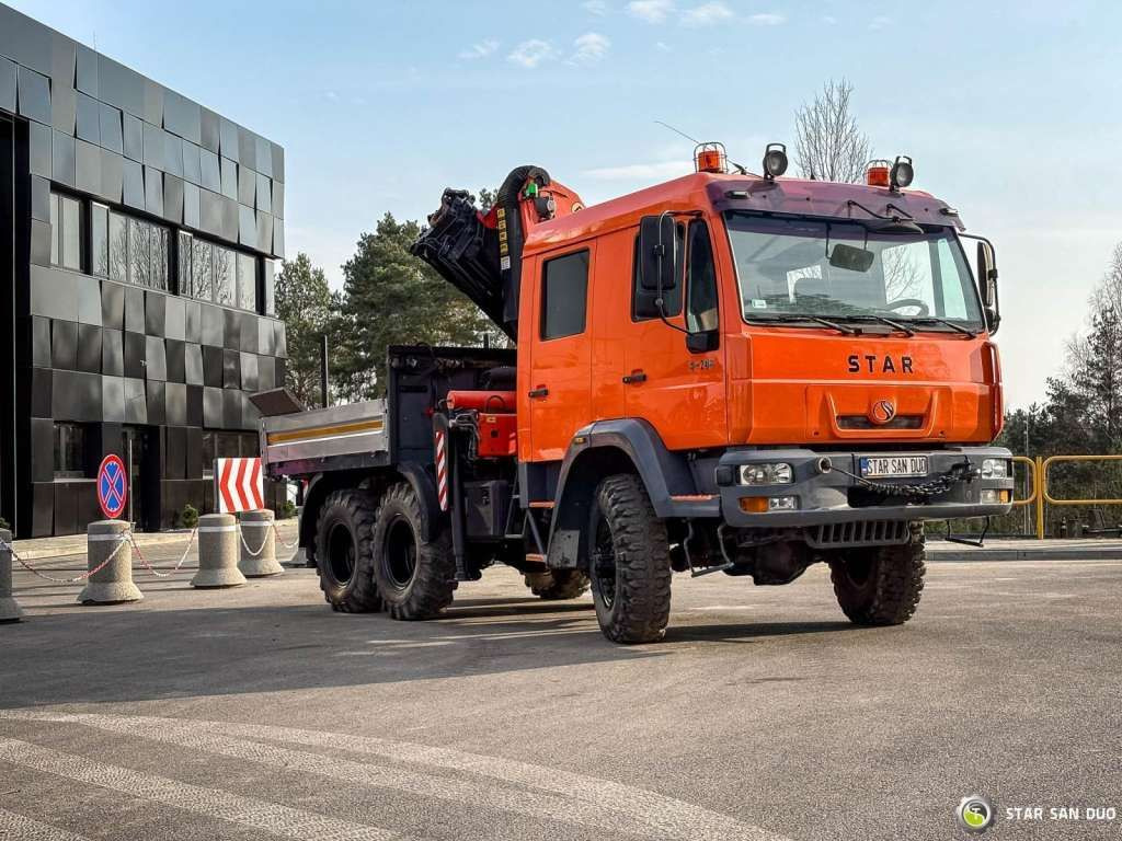 MAN STAR 266 MAN 6x6 PALFINGER PK 18001 Crane Kran - משאית מנוף: תמונה 3 MAN STAR 266 MAN 6x6 PALFINGER PK 18001 Crane Kran - משאית מנוף: תמונה 3