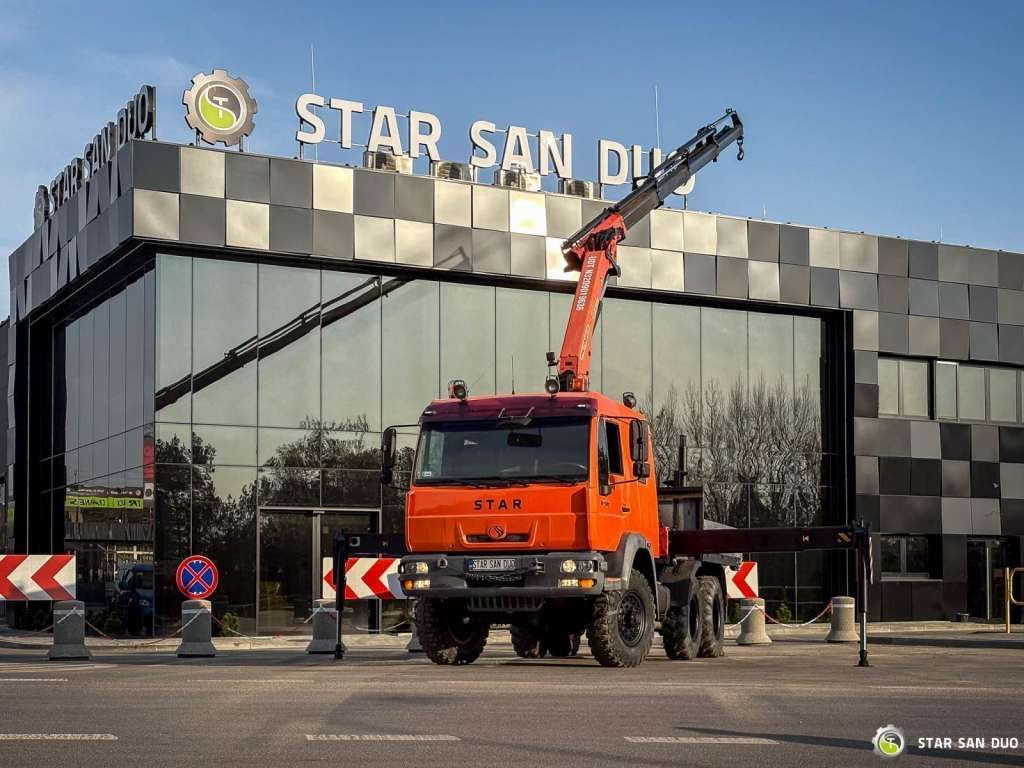 MAN STAR 266 MAN 6x6 PALFINGER PK 18001 Crane Kran - משאית מנוף: תמונה 1 MAN STAR 266 MAN 6x6 PALFINGER PK 18001 Crane Kran - משאית מנוף: תמונה 1