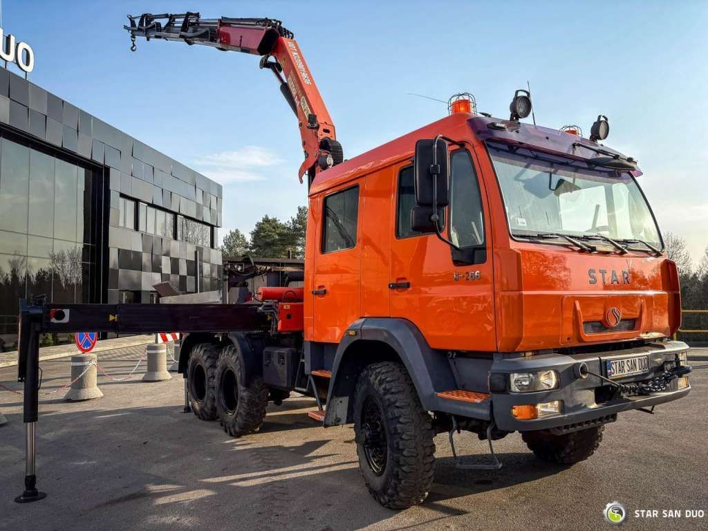 MAN STAR 266 MAN 6x6 PALFINGER PK 18001 Crane Kran - משאית מנוף: תמונה 4 MAN STAR 266 MAN 6x6 PALFINGER PK 18001 Crane Kran - משאית מנוף: תמונה 4