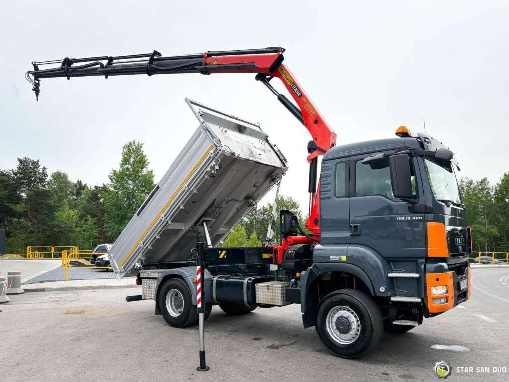 MAN TGS 18.480 PALFINGER PK 16502 HDS Crane,Kipper - משאית מנוף: תמונה 3 MAN TGS 18.480 PALFINGER PK 16502 HDS Crane,Kipper - משאית מנוף: תמונה 3