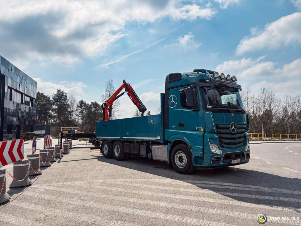 Mercedes-Benz ACTROS 2545 6x2 Palfinger PK 16001 HDS Crane Mercedes-Benz ACTROS 2545 6x2 Palfinger PK 16001 HDS Crane - משאית מנוף, משאית צד נופל/ שטוחה: תמונה 3 Mercedes-Benz ACTROS 2545 6x2 Palfinger PK 16001 HDS Crane Mercedes-Benz ACTROS 2545 6x2 Palfinger PK 16001 HDS Crane - משאית מנוף, משאית צד נופל/ שטוחה: תמונה 3