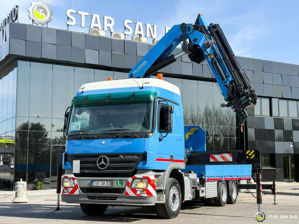 Mercedes-Benz ACTROS 2646L 6x4 PALFINGER 36002 Euro 5 Winch - משאית מנוף: תמונה 1 Mercedes-Benz ACTROS 2646L 6x4 PALFINGER 36002 Euro 5 Winch - משאית מנוף: תמונה 1