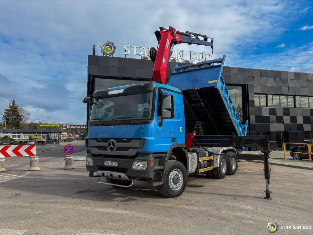 Mercedes-Benz ACTROS 3341 6x6 HMF 4220 K4 CRANE KIPPER - משאית מנוף: תמונה 5 Mercedes-Benz ACTROS 3341 6x6 HMF 4220 K4 CRANE KIPPER - משאית מנוף: תמונה 5