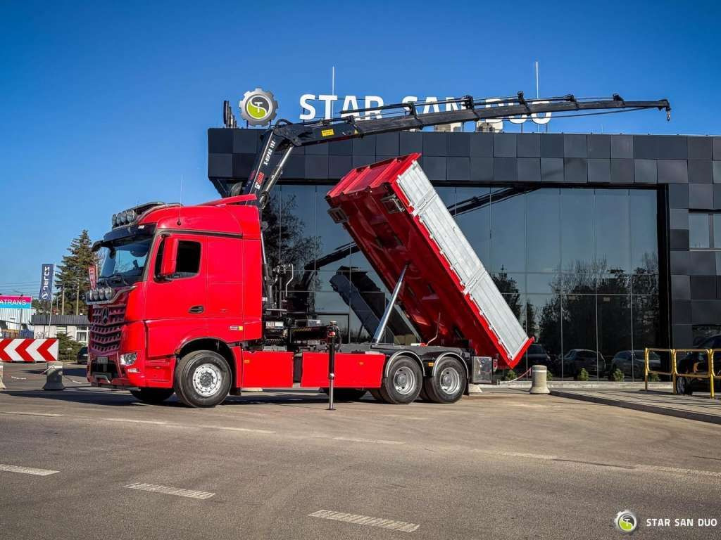 הַחכָּרָה  Mercedes-Benz  AROCS 3358L 6x4 HIAB 192X-HIPRO E-6 Crane Kippe Mercedes-Benz  AROCS 3358L 6x4 HIAB 192X-HIPRO E-6 Crane Kippe: תמונה 17