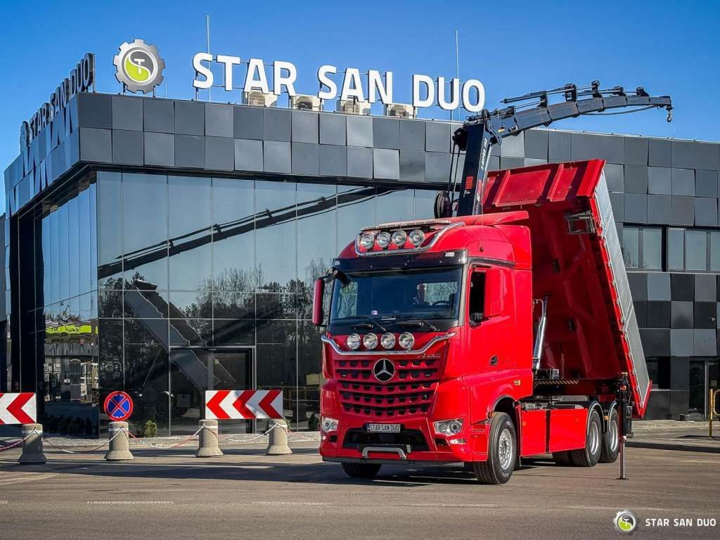 Mercedes-Benz AROCS 3358L 6x4 HIAB 192X-HIPRO E-6 Crane Kippe - משאית מנוף: תמונה 1 Mercedes-Benz AROCS 3358L 6x4 HIAB 192X-HIPRO E-6 Crane Kippe - משאית מנוף: תמונה 1