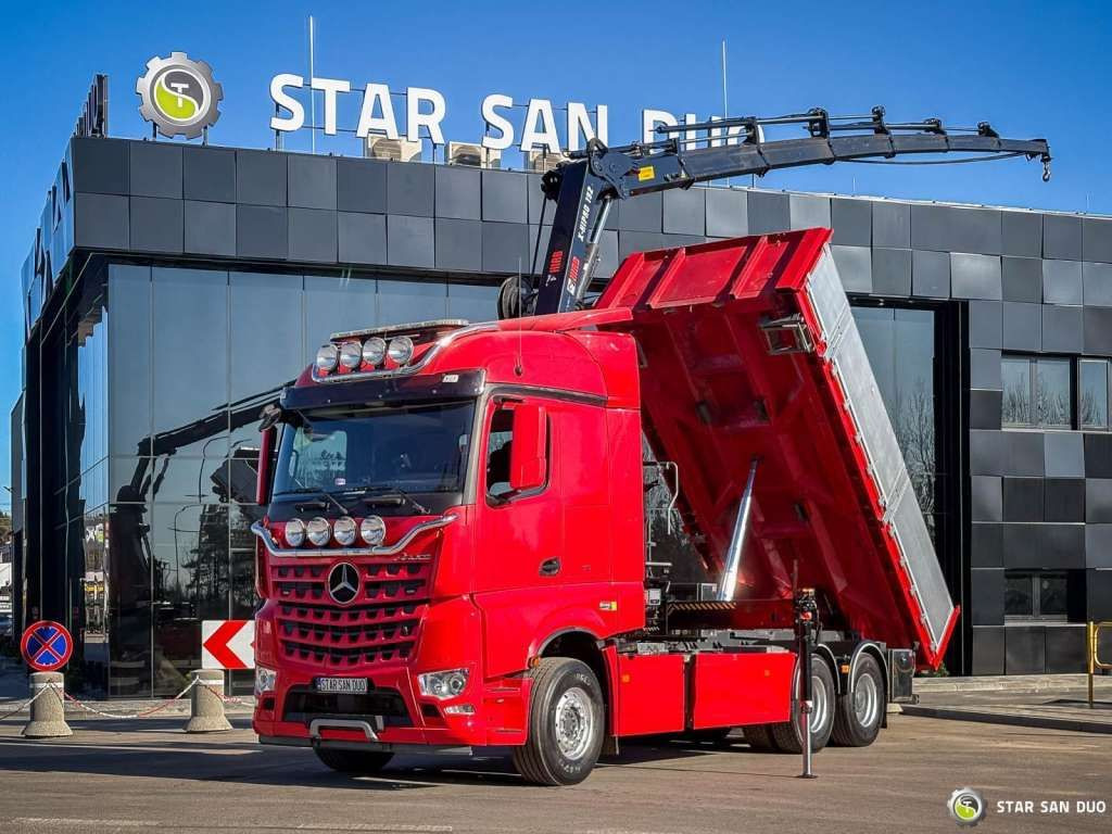 הַחכָּרָה  Mercedes-Benz  AROCS 3358L 6x4 HIAB 192X-HIPRO E-6 Crane Kippe Mercedes-Benz  AROCS 3358L 6x4 HIAB 192X-HIPRO E-6 Crane Kippe: תמונה 9