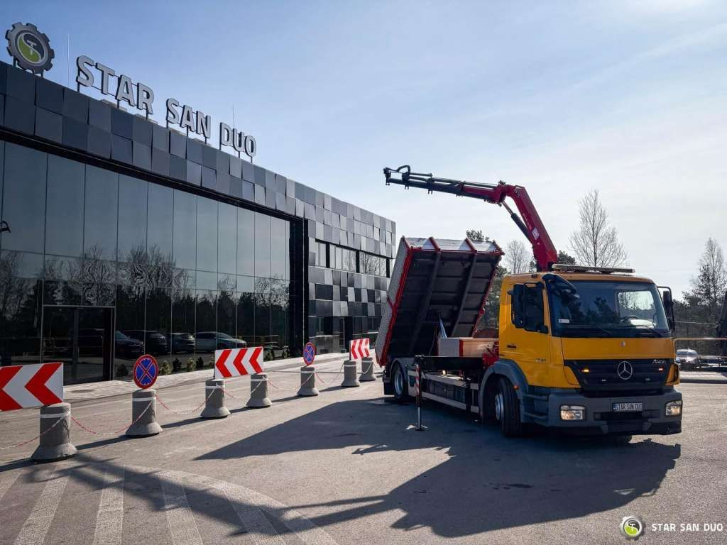 Mercedes-Benz AXOR 1824 4x2 HMF 975 HDS Crane Rotator Kipper - משאית מנוף: תמונה 5 Mercedes-Benz AXOR 1824 4x2 HMF 975 HDS Crane Rotator Kipper - משאית מנוף: תמונה 5