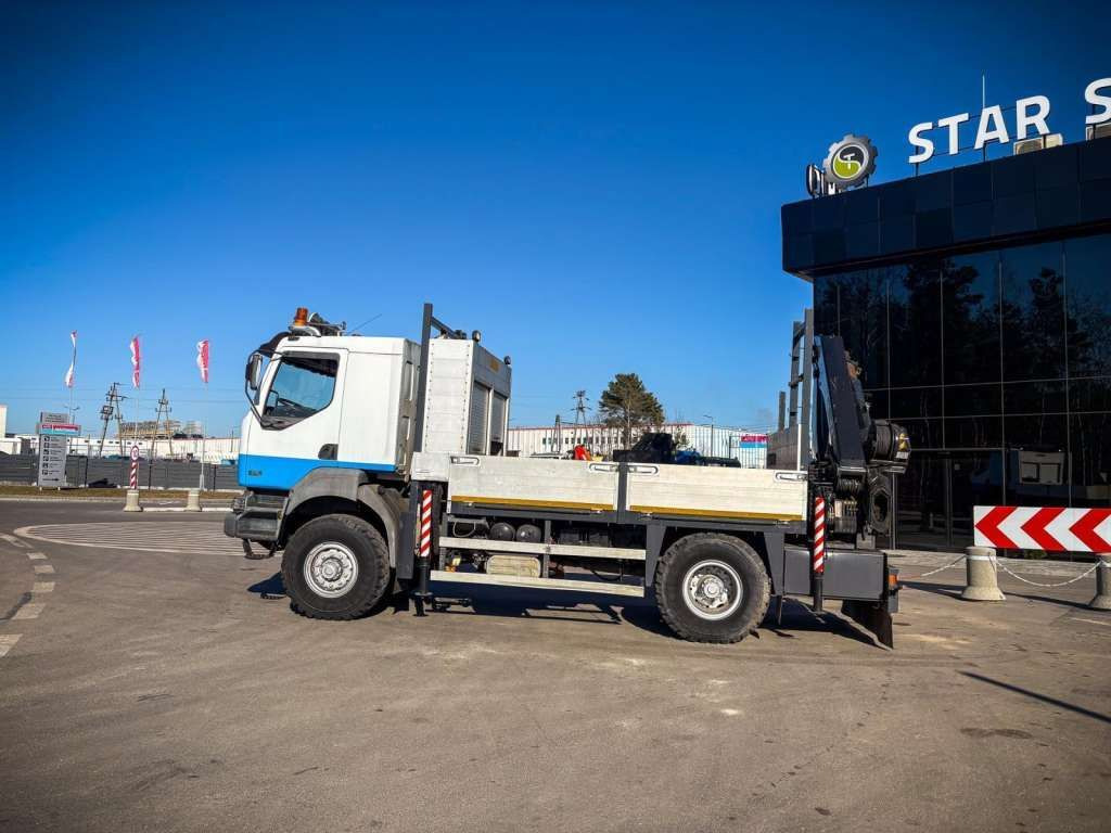 חָדָשׁ משאית מנוף, משאית צד נופל/ שטוחה Renault  KERAX 270 4x4 PALFINGER PK 16502 CRANE WINCH: תמונה 15