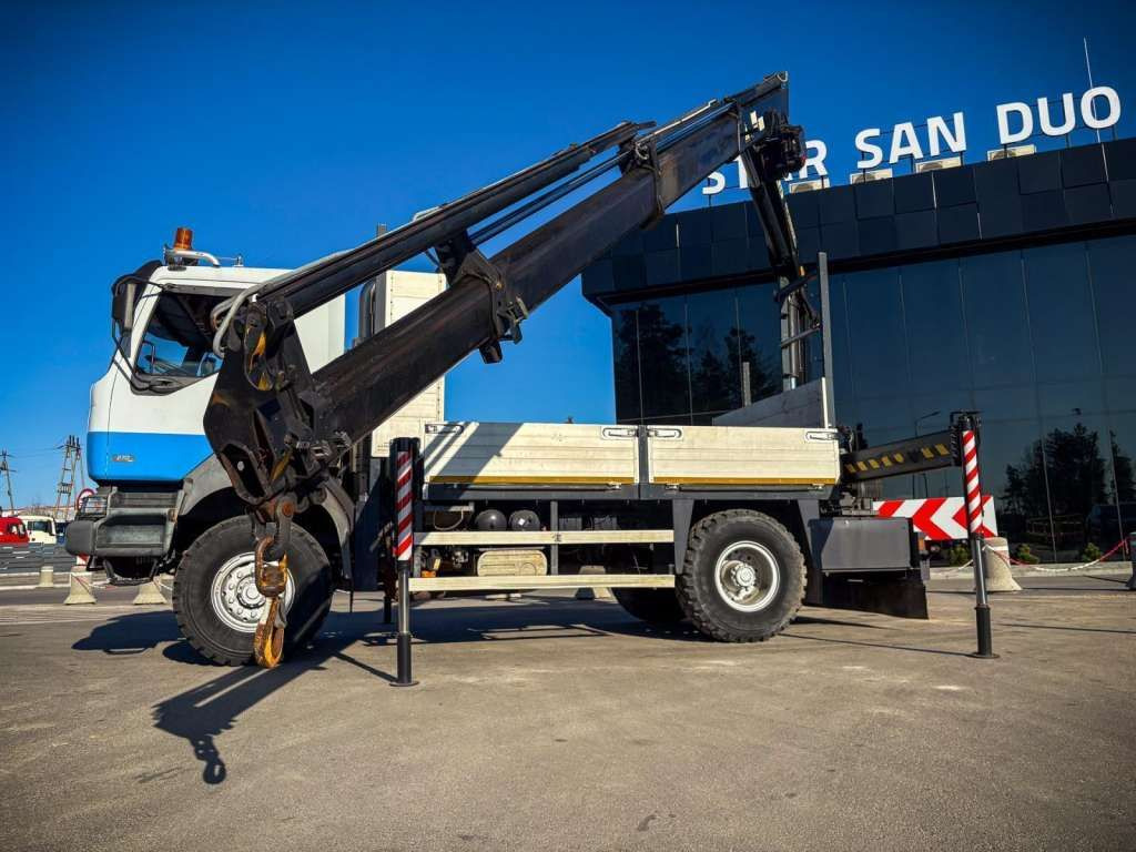 חָדָשׁ משאית מנוף, משאית צד נופל/ שטוחה Renault  KERAX 270 4x4 PALFINGER PK 16502 CRANE WINCH: תמונה 17