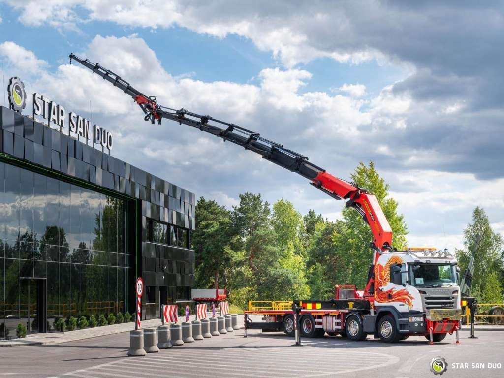 Scania G450 8x2 PALFINGER PK 85002 Fly Jib Winch - משאית מנוף: תמונה 2 Scania G450 8x2 PALFINGER PK 85002 Fly Jib Winch - משאית מנוף: תמונה 2
