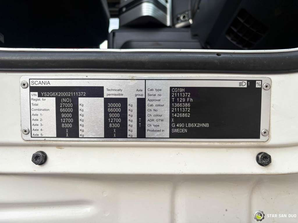 משאית מנוף Scania  G490 6x2 Palfinger PK 53002 SH Fly Jib Basket: תמונה 27