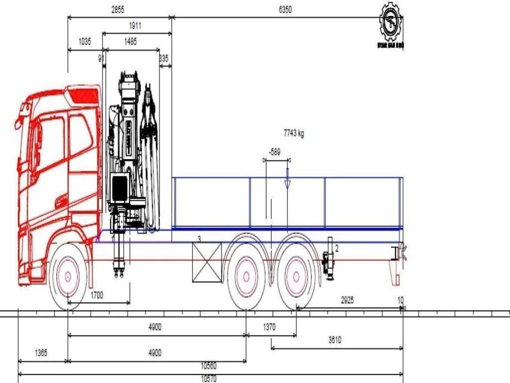 משאית מנוף Volvo  FH 500 6x2 FASSI F545R.A.2.25 CRANE KRAN NEW !!: תמונה 14