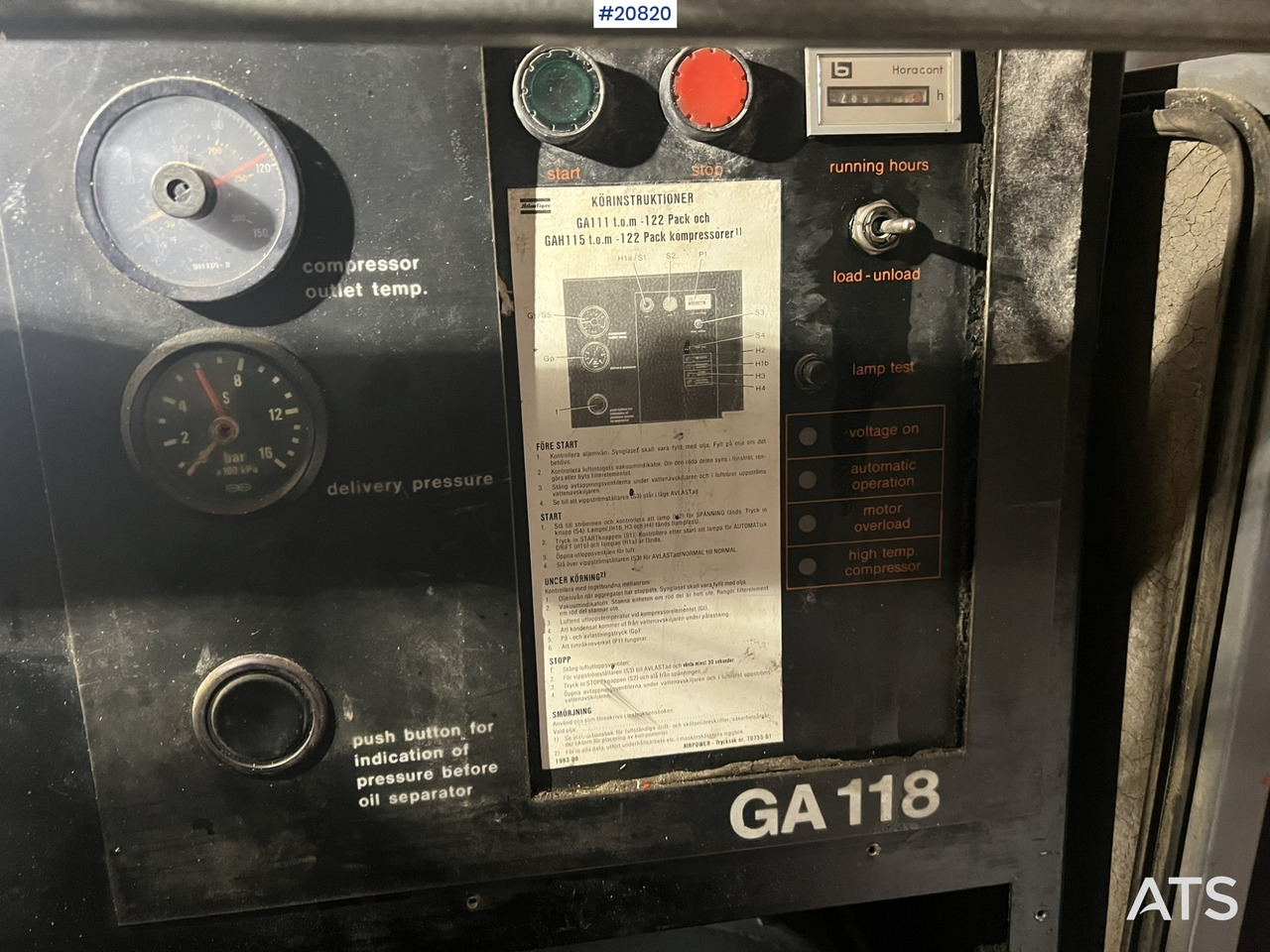 Atlas Copco GA 118 - מדחס אוויר: תמונה 5 Atlas Copco GA 118 - מדחס אוויר: תמונה 5
