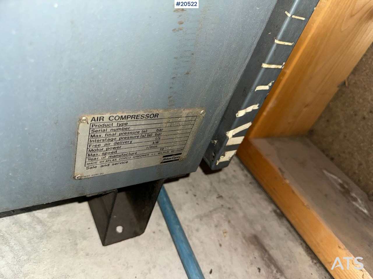 Atlas Copco GA7 - מכונת בנייה: תמונה 4 Atlas Copco GA7 - מכונת בנייה: תמונה 4