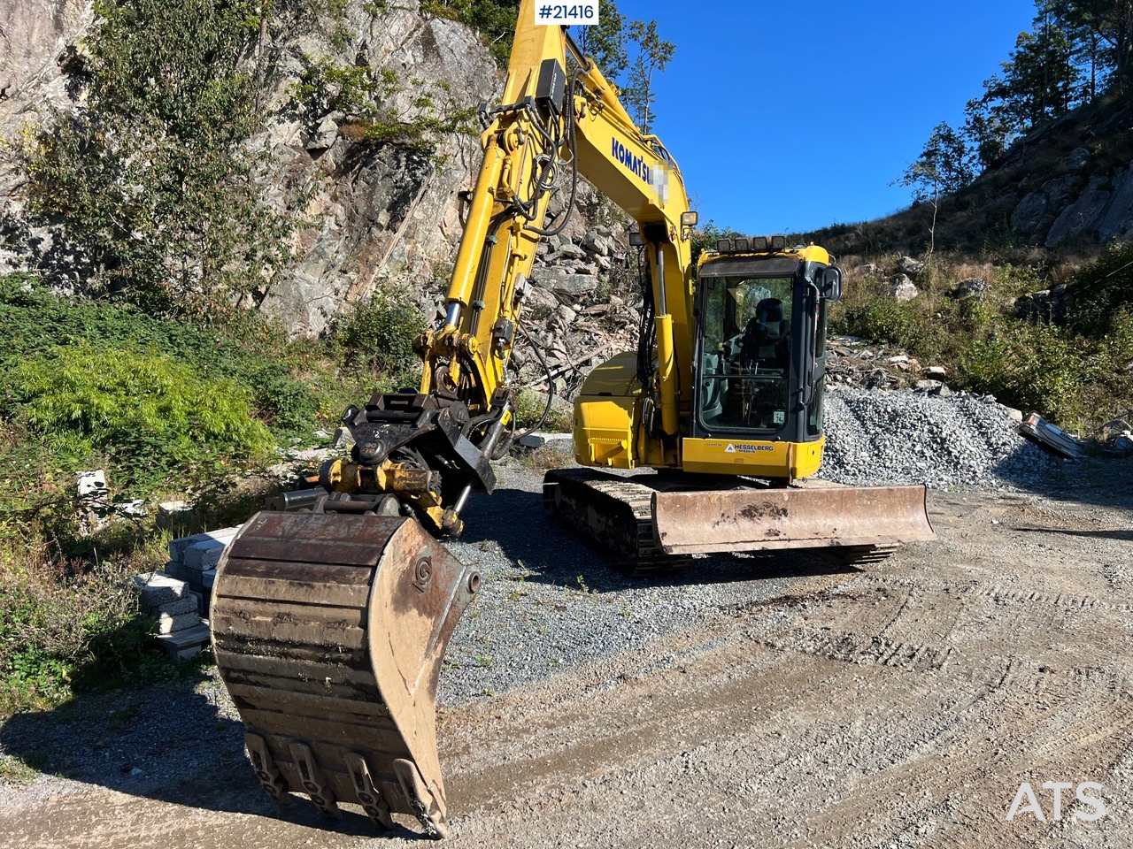 Komatsu PC78us Gravemaskin m/ Rototilt, pusseskuffe, smalskuffe og graveskuffe - מחפר סורק: תמונה 4 Komatsu PC78us Gravemaskin m/ Rototilt, pusseskuffe, smalskuffe og graveskuffe - מחפר סורק: תמונה 4