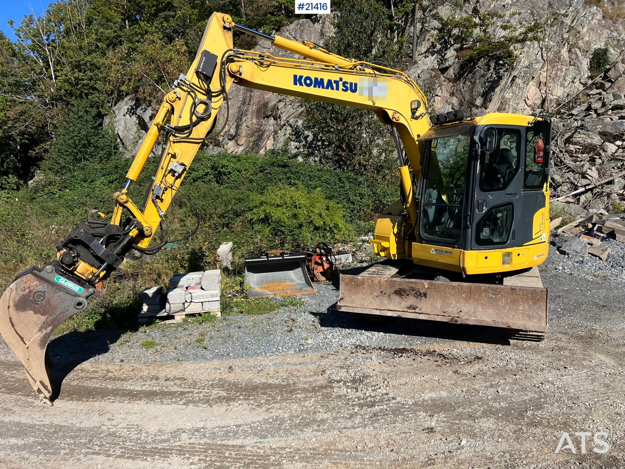 Komatsu PC78us Gravemaskin m/ Rototilt, pusseskuffe, smalskuffe og graveskuffe - מחפר סורק: תמונה 2 Komatsu PC78us Gravemaskin m/ Rototilt, pusseskuffe, smalskuffe og graveskuffe - מחפר סורק: תמונה 2