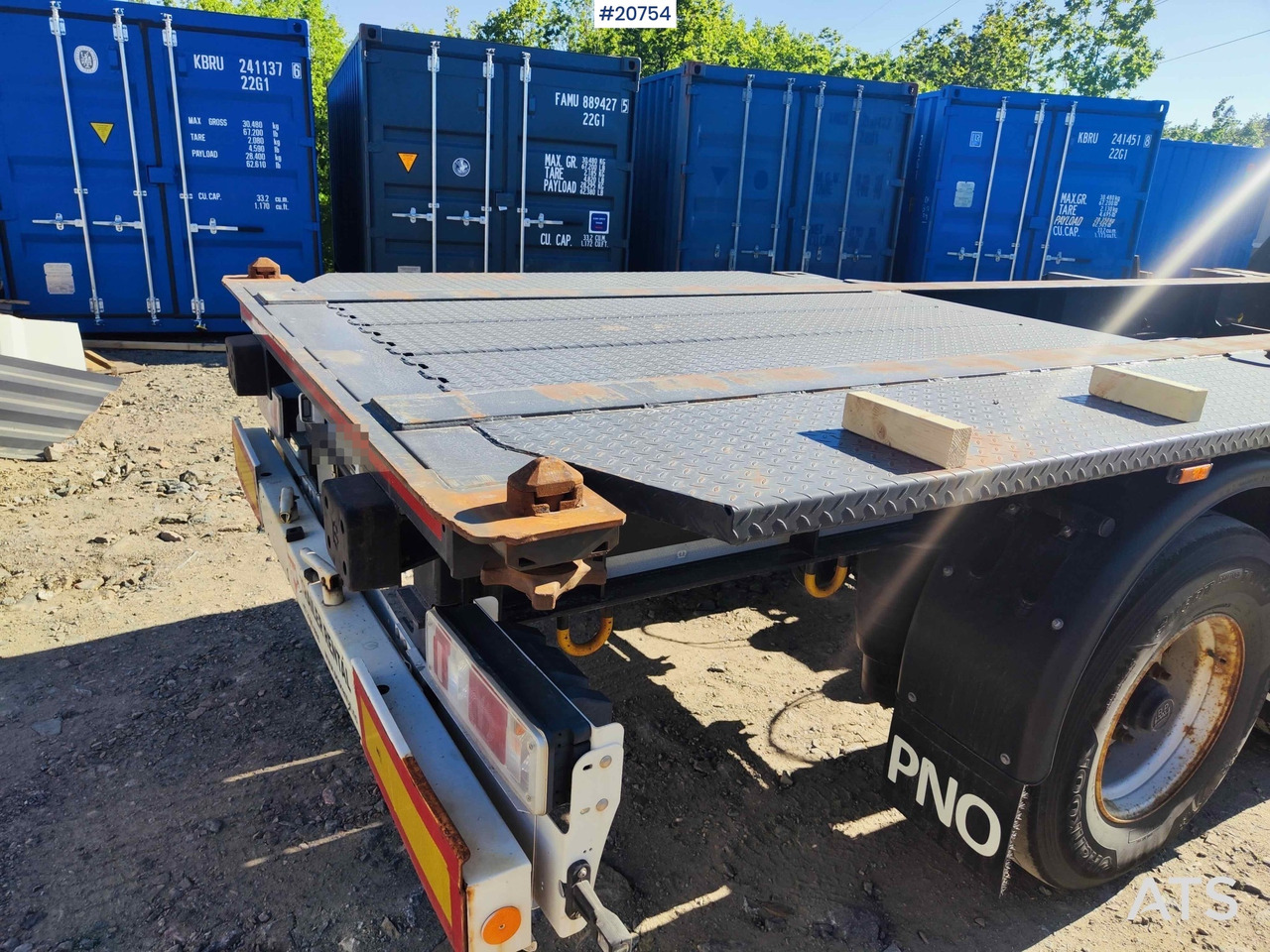 סמיטריילר מוביל מכולות/ החלפת גוף Krone containerhenger: תמונה 16