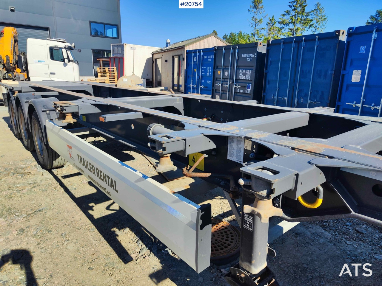 סמיטריילר מוביל מכולות/ החלפת גוף Krone containerhenger: תמונה 18