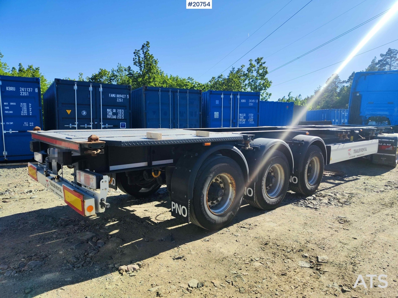 סמיטריילר מוביל מכולות/ החלפת גוף Krone containerhenger: תמונה 17