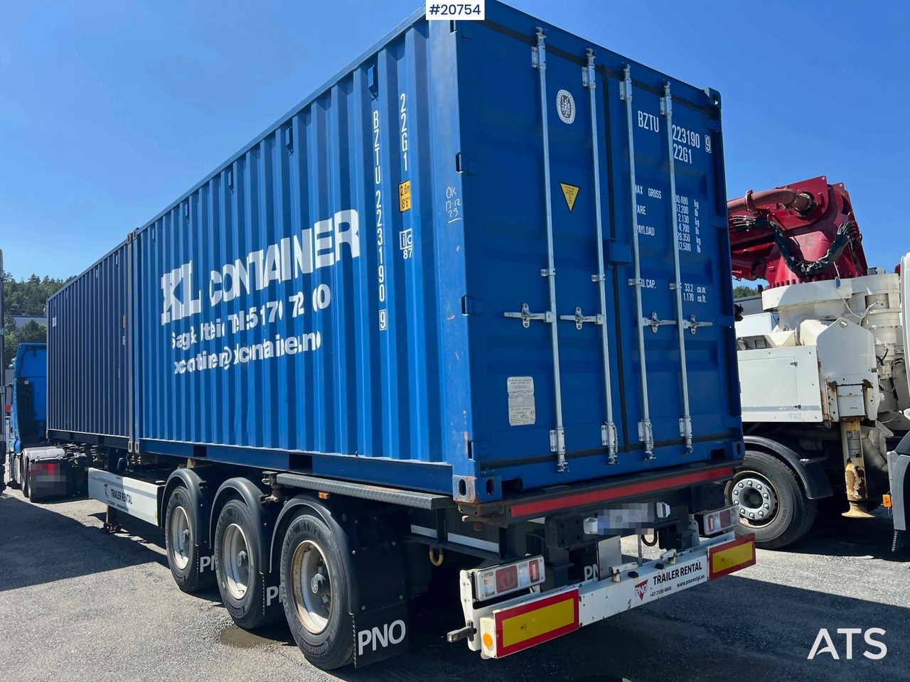 סמיטריילר מוביל מכולות/ החלפת גוף Krone containerhenger: תמונה 7
