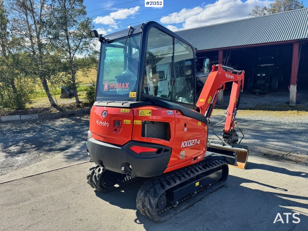 Kubota KX027-4 - מיני מחפר: תמונה 5 Kubota KX027-4 - מיני מחפר: תמונה 5