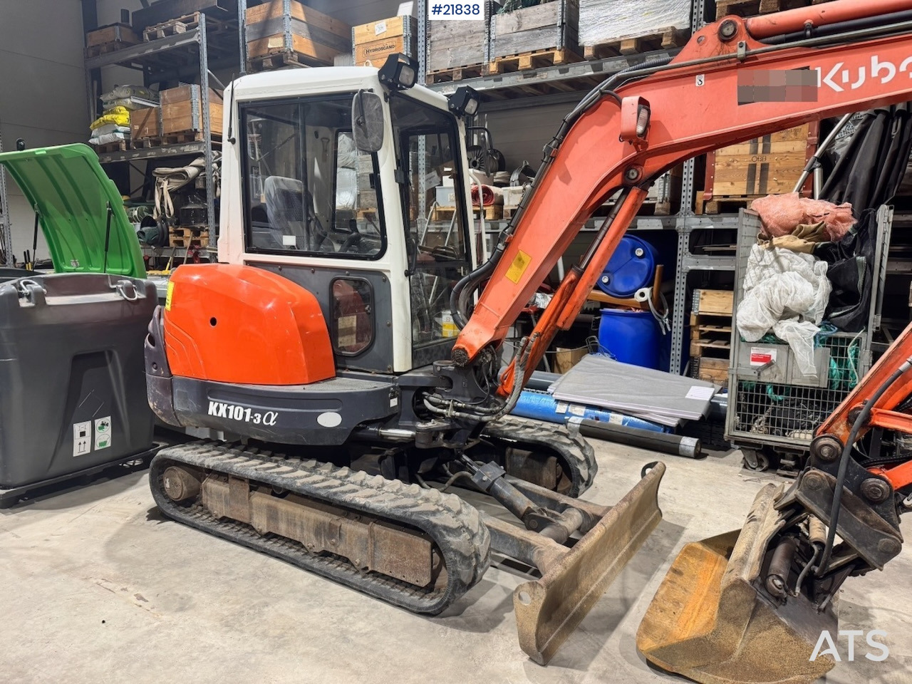 Kubota KX101-3 Minigraver m/ Skuffe og Klype. - מיני מחפר: תמונה 3 Kubota KX101-3 Minigraver m/ Skuffe og Klype. - מיני מחפר: תמונה 3