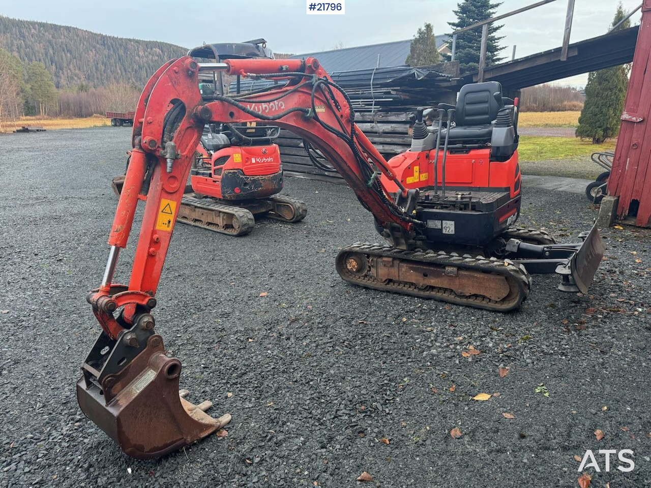 Kubota U17-3a Beltegraver m/ pusseskuffe. Spesialbygd for flytting med hellikopter. - מיני מחפר: תמונה 4 Kubota U17-3a Beltegraver m/ pusseskuffe. Spesialbygd for flytting med hellikopter. - מיני מחפר: תמונה 4