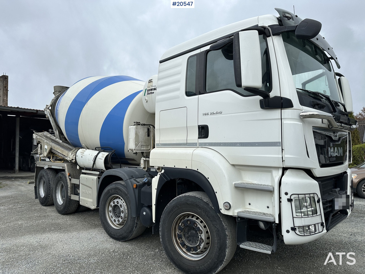 MAN TGS 35.510 8x4 betongbil med 9 meter hydr. renne (gullavtale) - משאית מערבלת בטון: תמונה 4 MAN TGS 35.510 8x4 betongbil med 9 meter hydr. renne (gullavtale) - משאית מערבלת בטון: תמונה 4