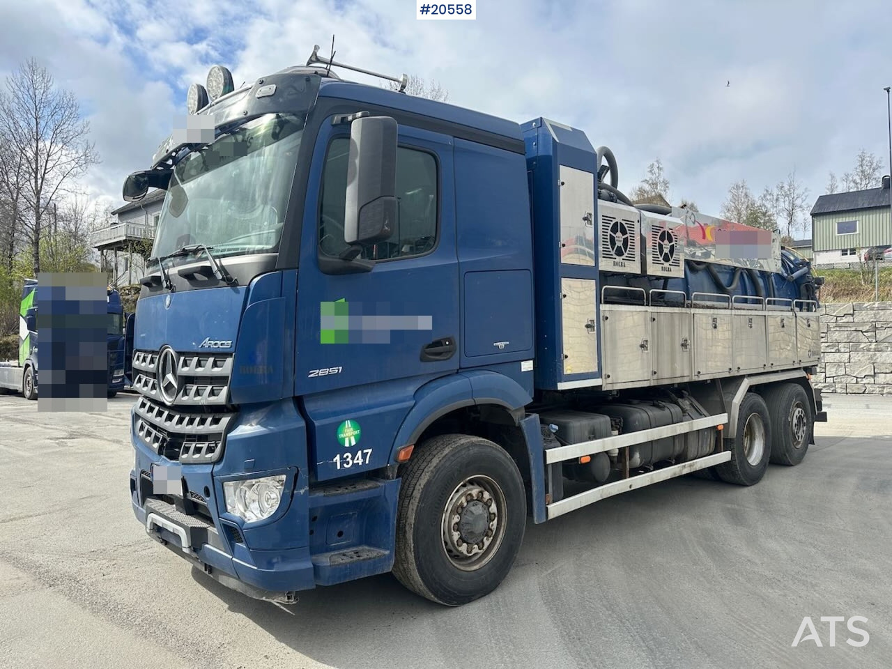 Mercedes Arocs - משאית ואקום: תמונה 1 Mercedes Arocs - משאית ואקום: תמונה 1