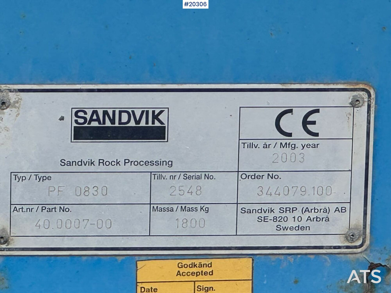 מגרסה P.J. Jonsson & soner RC3800: תמונה 26