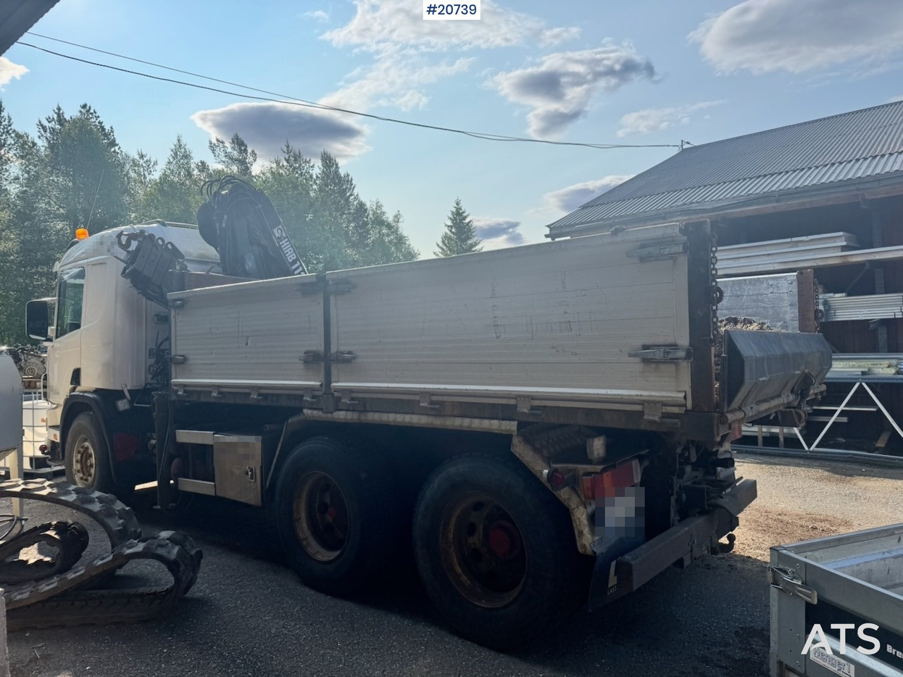 Scania P124 - משאית צד נופל/ שטוחה, משאית מנוף: תמונה 5 Scania P124 - משאית צד נופל/ שטוחה, משאית מנוף: תמונה 5