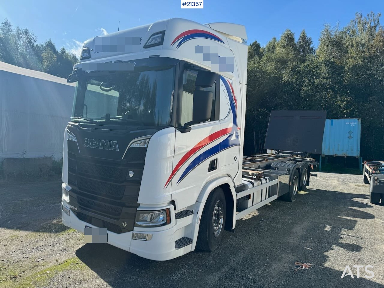 Scania R580 - מוביל מכולות/ משאית החלפת גוף: תמונה 1 Scania R580 - מוביל מכולות/ משאית החלפת גוף: תמונה 1