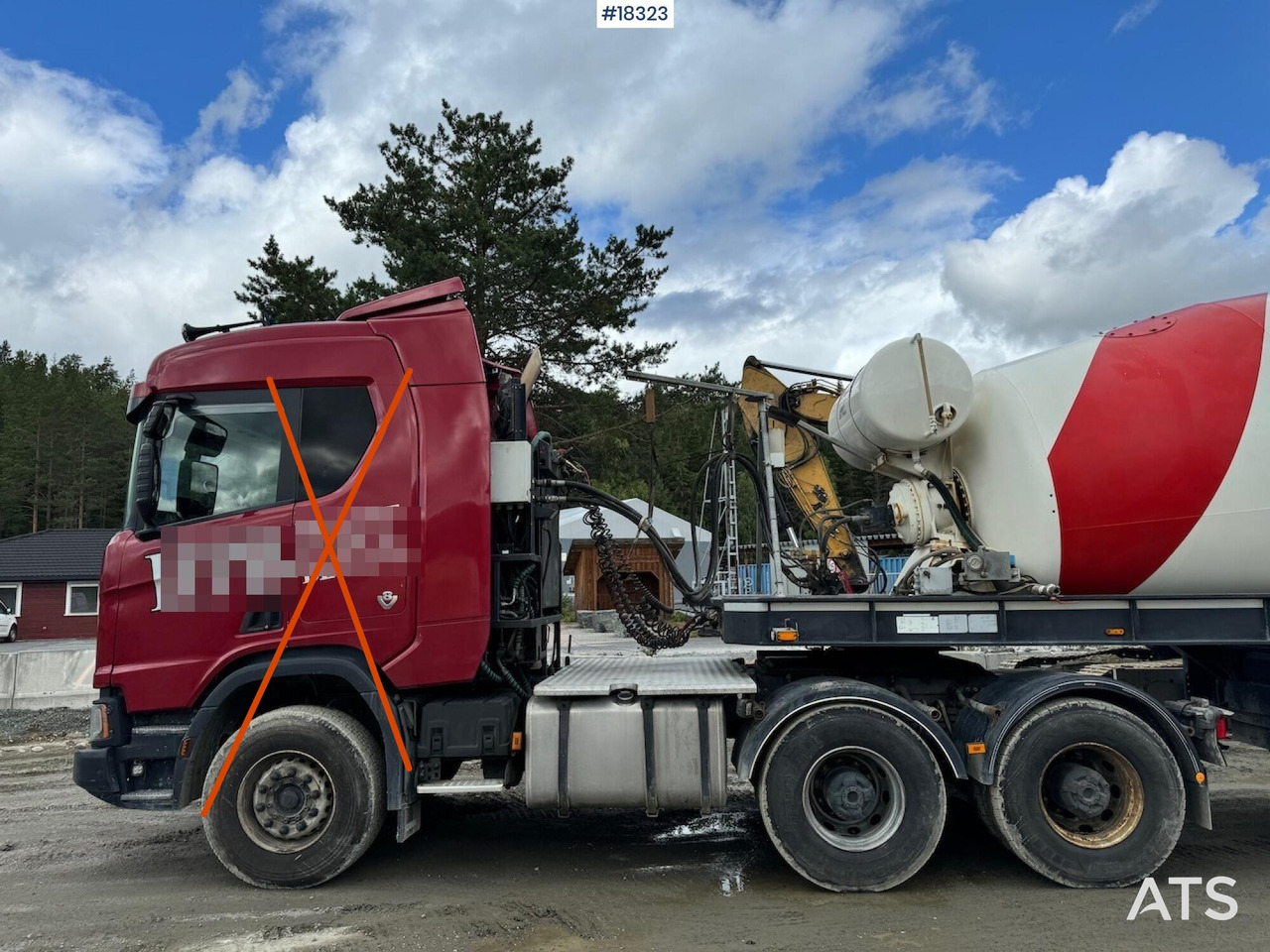 Scania R580 - משאית מערבלת בטון: תמונה 3 Scania R580 - משאית מערבלת בטון: תמונה 3