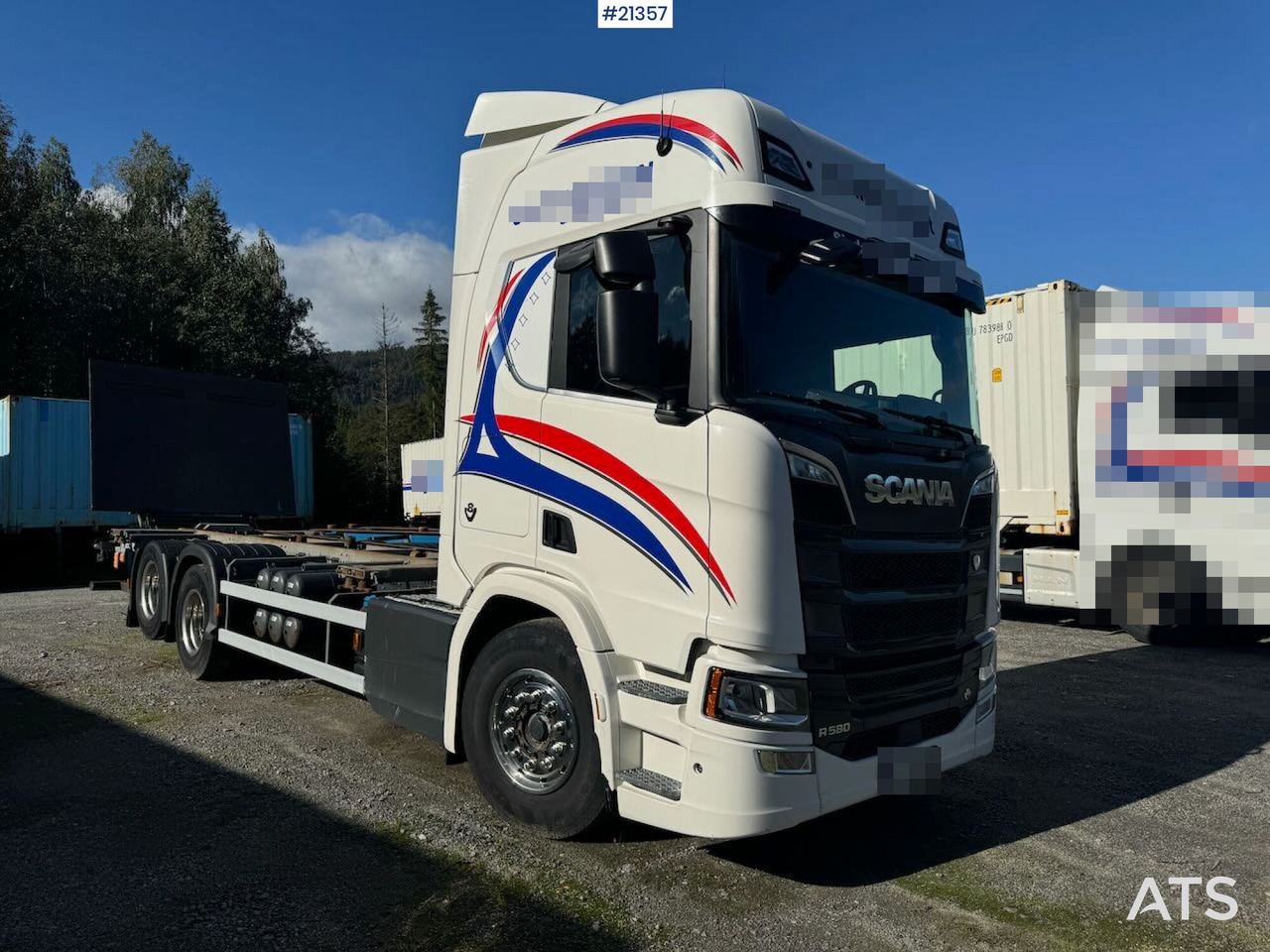 Scania R580 - מוביל מכולות/ משאית החלפת גוף: תמונה 5 Scania R580 - מוביל מכולות/ משאית החלפת גוף: תמונה 5