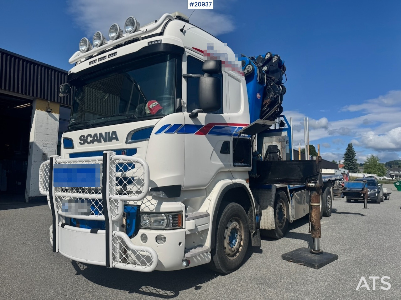 Scania R620 - משאית צד נופל/ שטוחה, משאית מנוף: תמונה 3 Scania R620 - משאית צד נופל/ שטוחה, משאית מנוף: תמונה 3