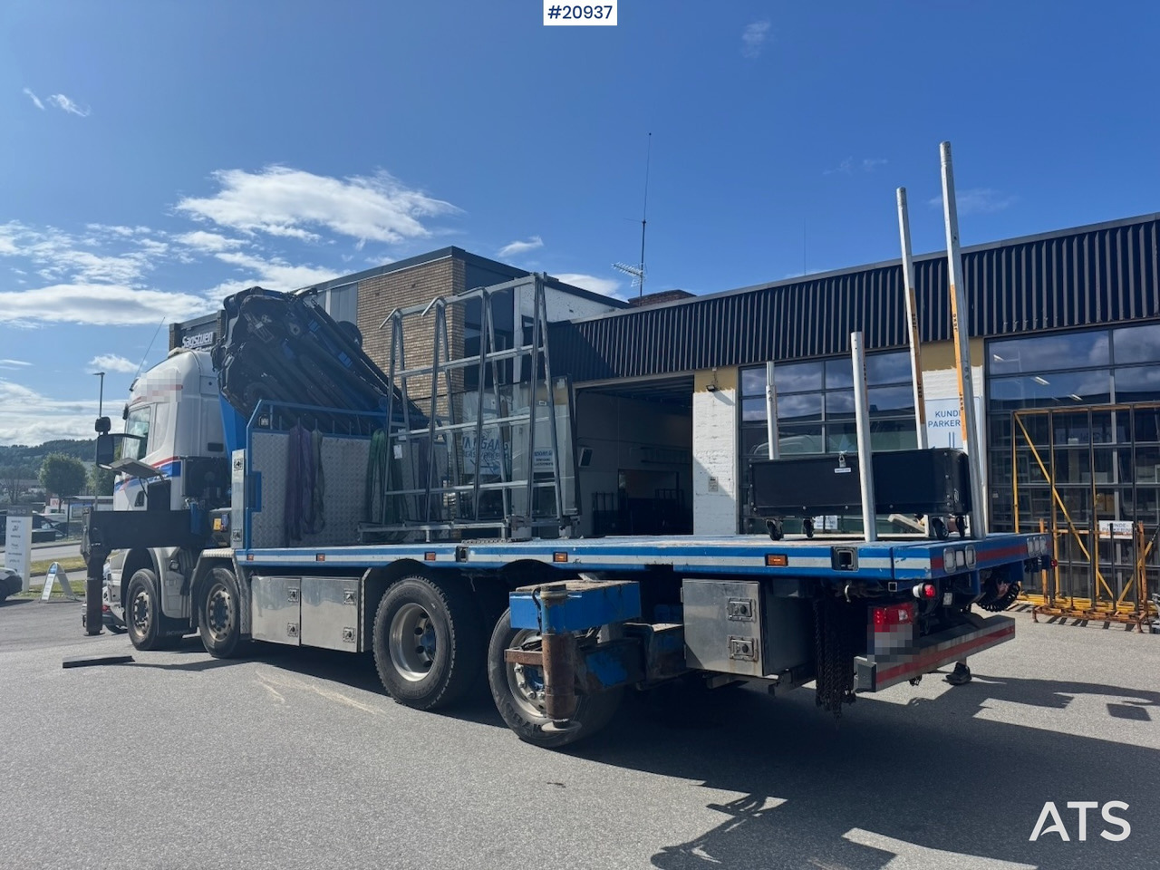 Scania R620 - משאית צד נופל/ שטוחה, משאית מנוף: תמונה 5 Scania R620 - משאית צד נופל/ שטוחה, משאית מנוף: תמונה 5