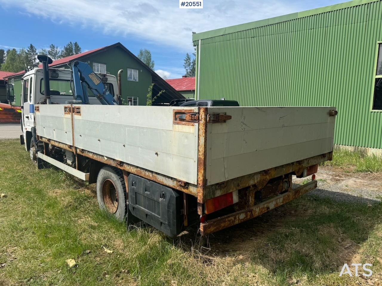 Volvo FL4 - משאית צד נופל/ שטוחה, משאית מנוף: תמונה 3 Volvo FL4 - משאית צד נופל/ שטוחה, משאית מנוף: תמונה 3