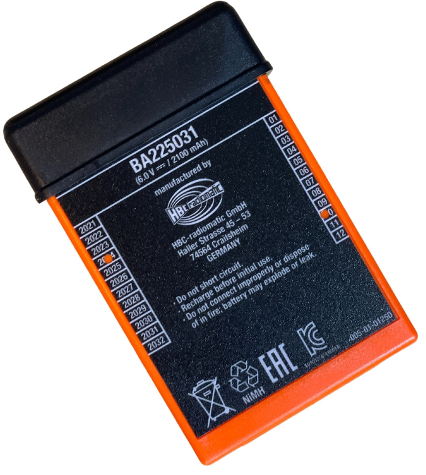 Batería original Hbc BA225030 - מצבר עבור עגורן מעמיס: תמונה 1 Batería original Hbc BA225030 - מצבר עבור עגורן מעמיס: תמונה 1