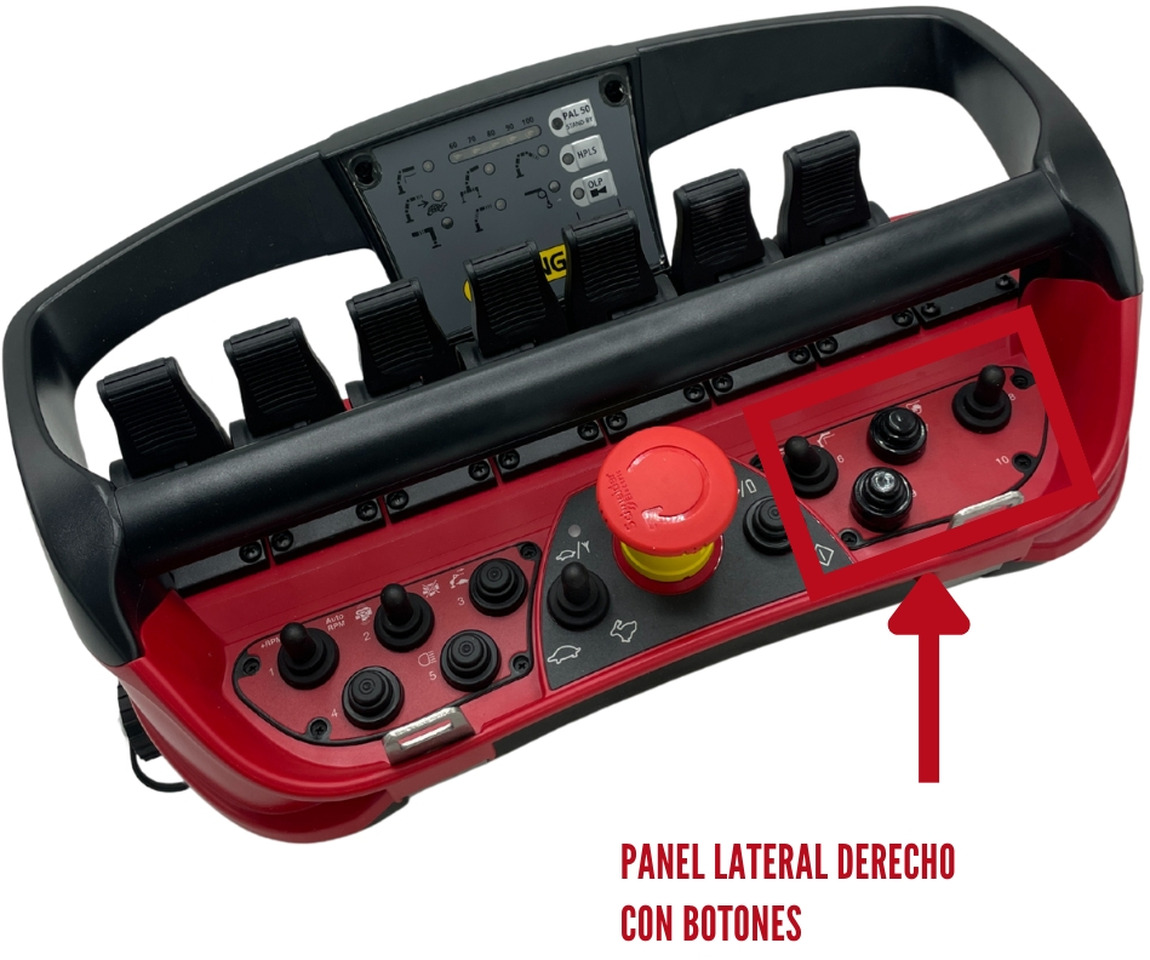 Right panel with button radio remote Scanreco RC400 - מערכת חשמל עבור עגורן מעמיס: תמונה 3 Right panel with button radio remote Scanreco RC400 - מערכת חשמל עבור עגורן מעמיס: תמונה 3