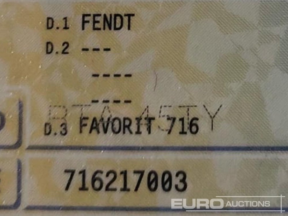 2003 Fendt FAVORIT 716 - טרקטור חקלאי: תמונה 2 2003 Fendt FAVORIT 716 - טרקטור חקלאי: תמונה 2