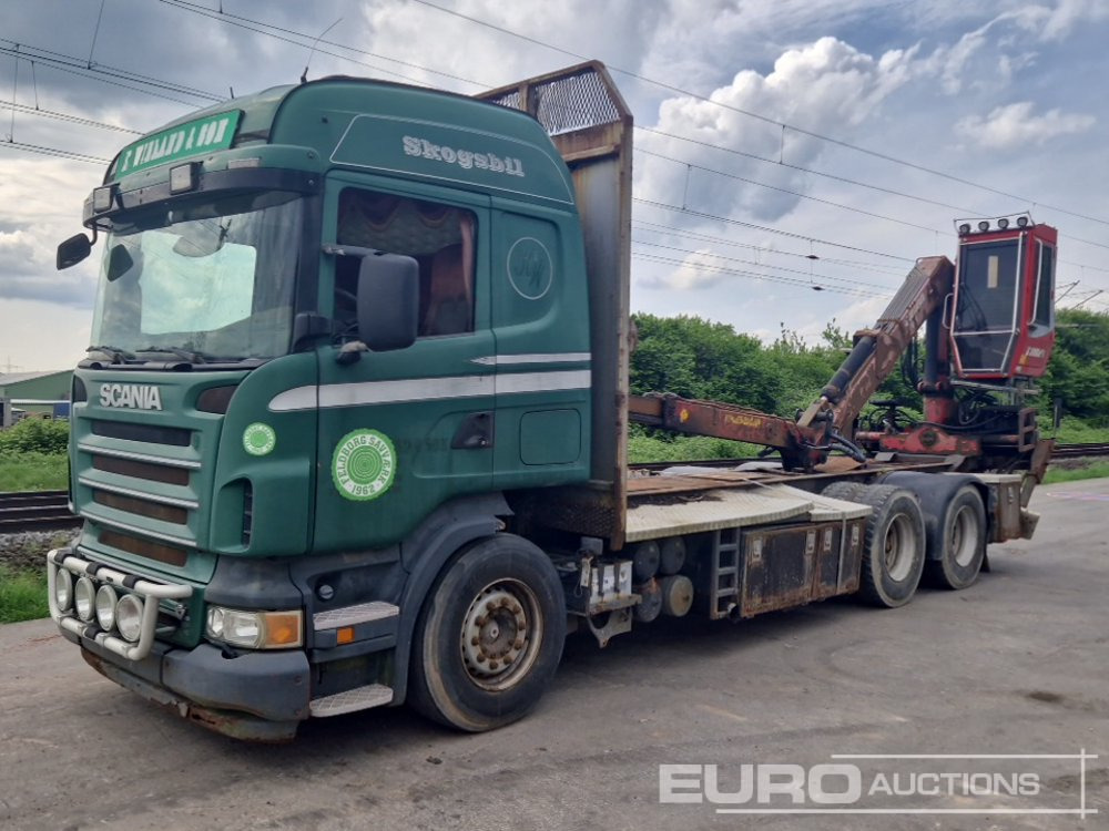 2007 Scania R560 6X4 - משאית צד נופל/ שטוחה, משאית מנוף: תמונה 1 2007 Scania R560 6X4 - משאית צד נופל/ שטוחה, משאית מנוף: תמונה 1
