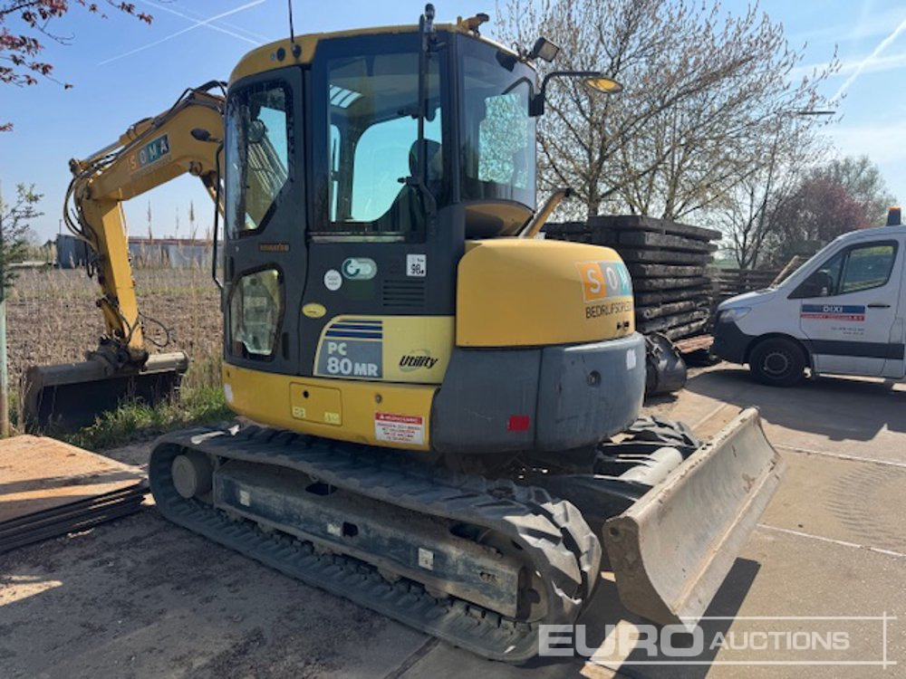 2011 Komatsu PC80MR-3 - מיני מחפר: תמונה 1 2011 Komatsu PC80MR-3 - מיני מחפר: תמונה 1